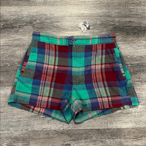 NWT Free People Isla Plaid Shorts Size 4 - Picture 8 of 9